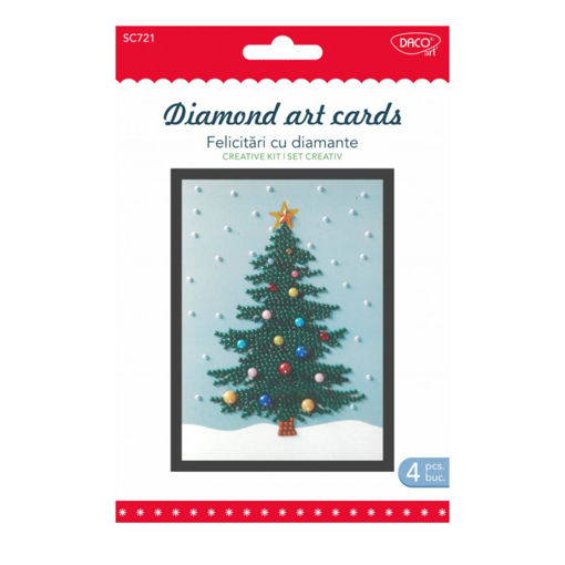 Picture of DACO DIAMOND ART CARDS - 4 PACK